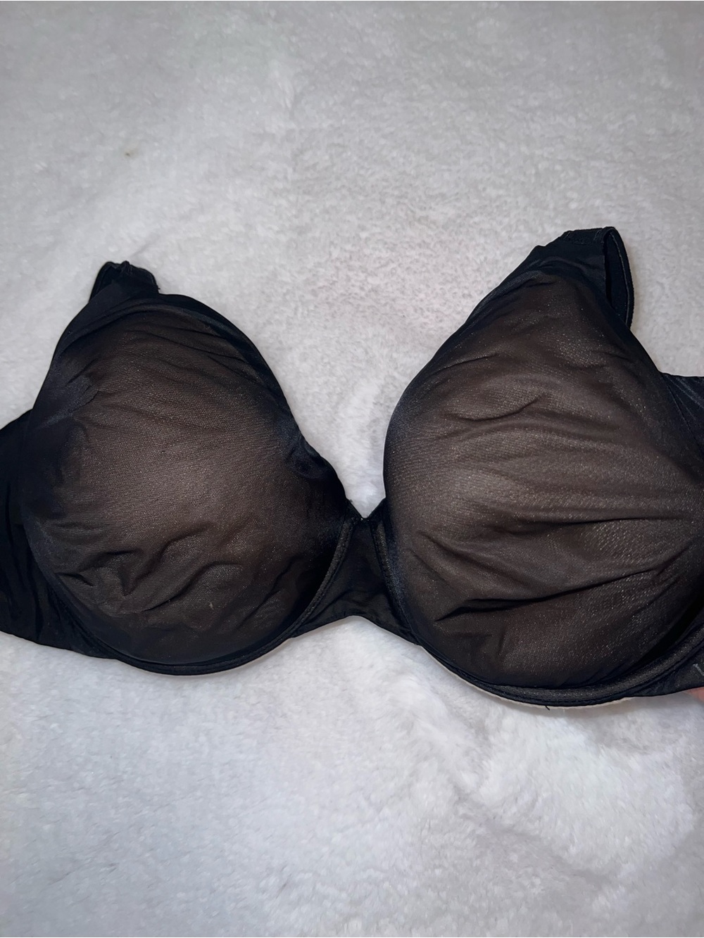 Victoria's Secret Black Sheer Underwire Support Bra
